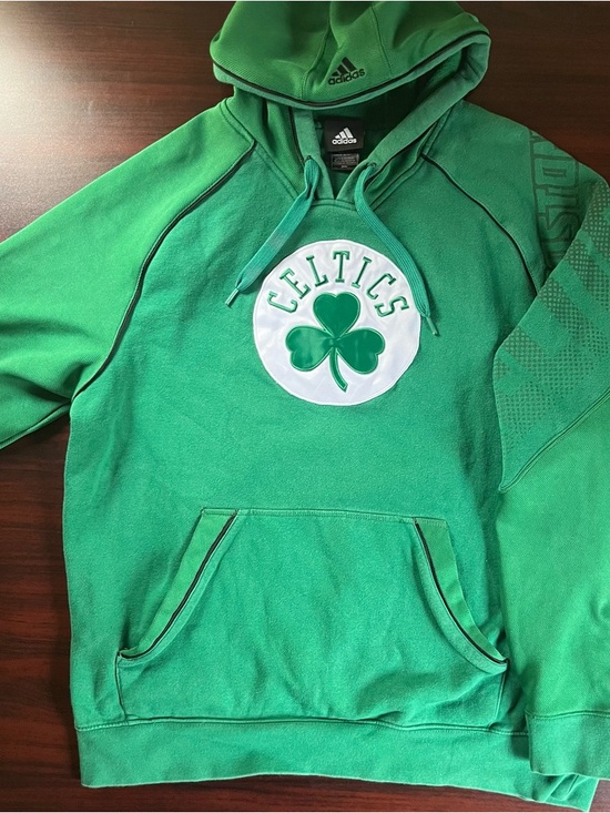 adidas Other - Boston Celtics Hoodie Adidas Sweatshirt Green Pullover NBA Basketball Sz Medium